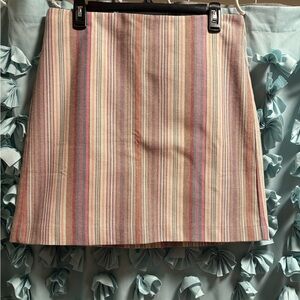 LOFT Striped Mini Skirt NWT